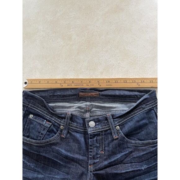 JAMES CURED BY SEUN Dry Aged Denim Womens Size 26 Dark Washed Jeans Low Rise - Picture 6 of 13